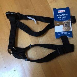 Dog Adjustable Harness.Black nylon brand new with tags.